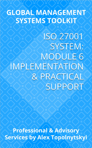 ISO/IEC 27001: Module 6. Implementation & Practical Support