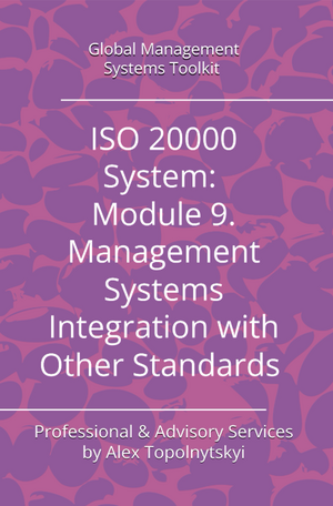 ISO/IEC 20000: Module 9. Management Systems Integration