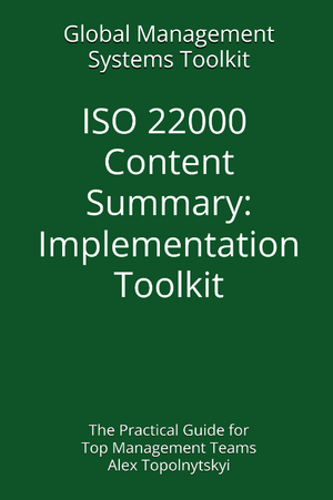 ISO 22000 Content Summary: Implementation Toolkit. Module 1. Knowledge & Methodology Foundation